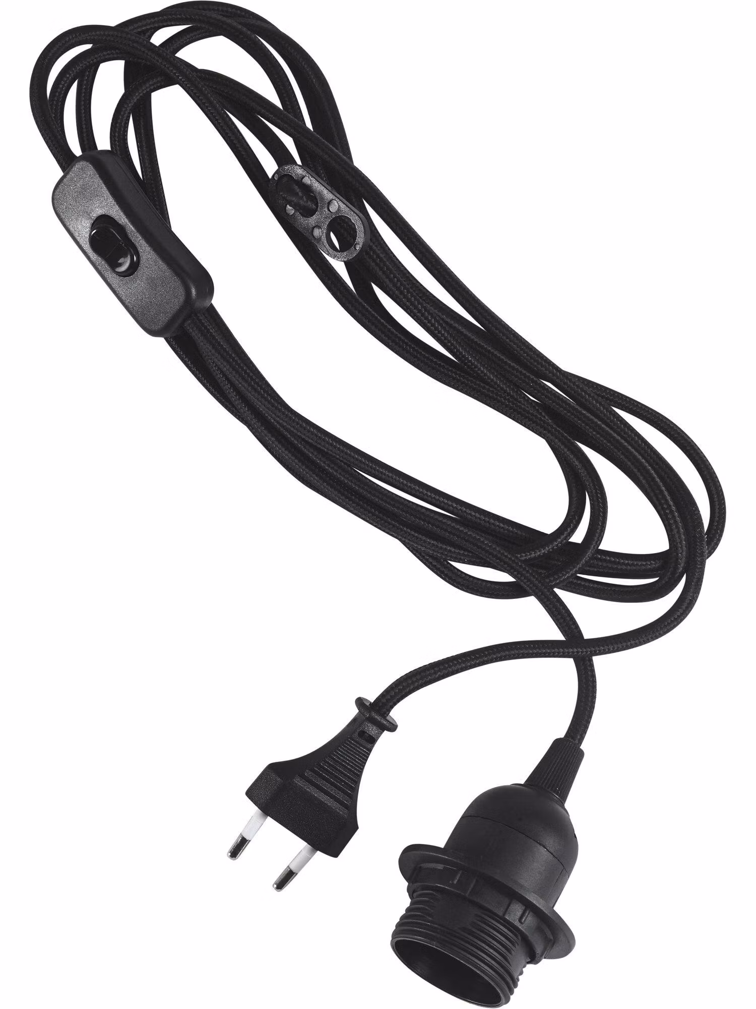 Sladdställ textil SV 3,5m med brytare E27