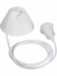 Takupphänge textil Vit 2,1m