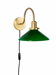 Axel Vägglampa Grön 25cm