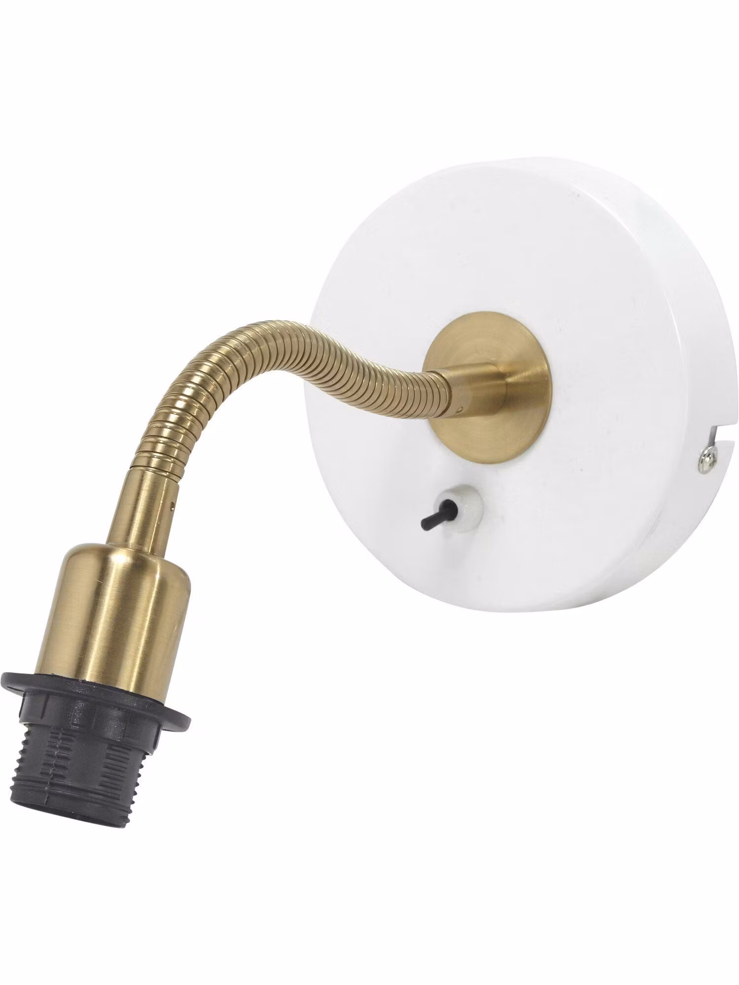 Cia vägglampa E14 Vit/Mässing 27cm