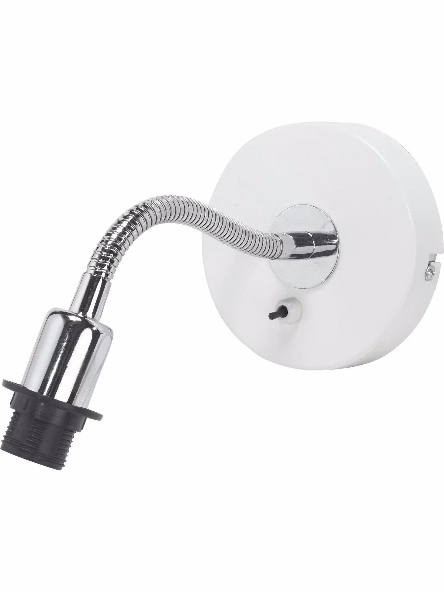 Cia vägglampa E14 Vit/Krom 27cm
