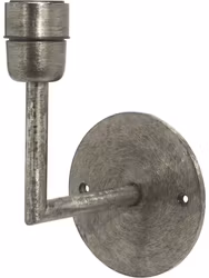 Base Vägglampa Beaten silver 13cm