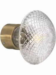 Juliette vägglampa Klar/mässing diam 16