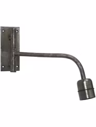 Base vägglampa Beaten silver 34cm