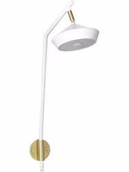 Geometri Vägglampa Vit/guld 53cm