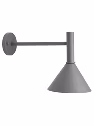 Tripp fasadlampa 230V IP44 grå 50cm