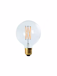 Elect LED Filament Globe Clear 125mm