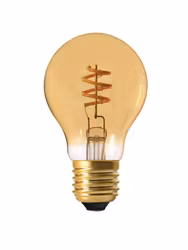 Elect Spiral LED Fil Normal Gold 60mm