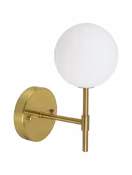 Sigma S vägglampa Guld Opal, 25cm