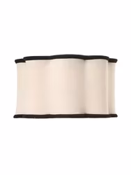 Judy lampskärm Natur/svart 35cm