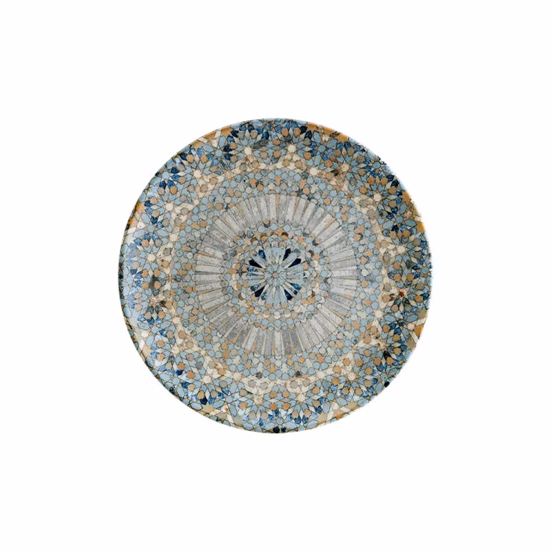 Mosaik Tallrik flat D19cm