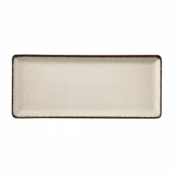 Tallrik flat 35X15cm beige