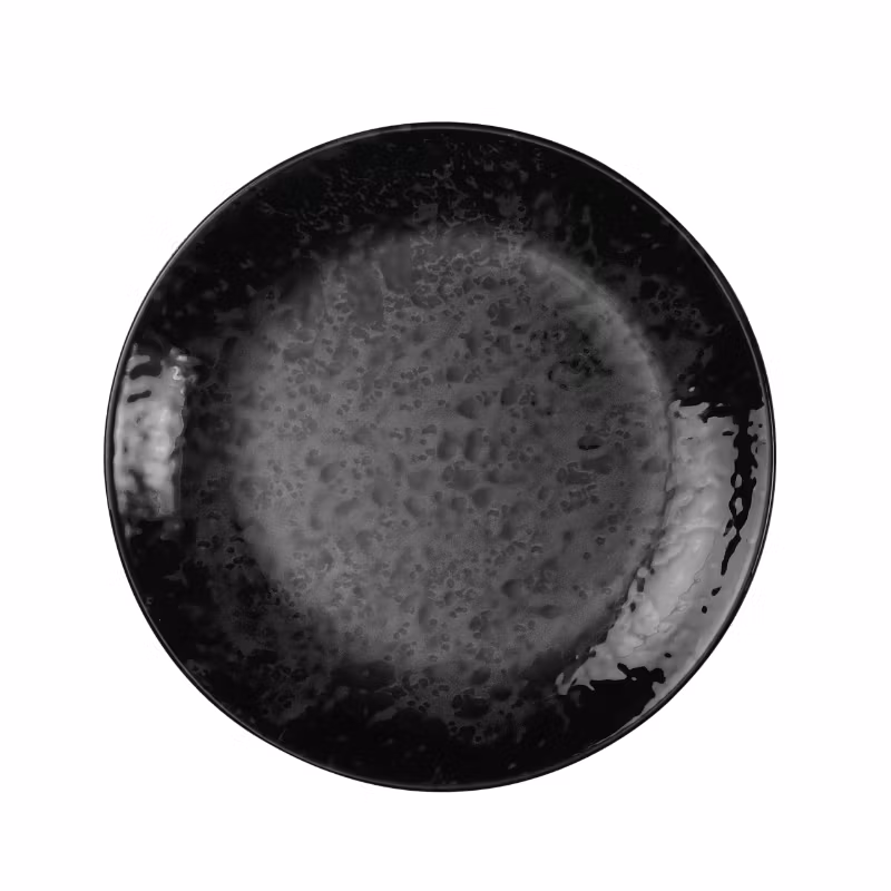 Tallrik flat rund 27cm svart