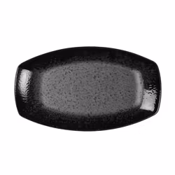 Tallrik oval 27cm svart