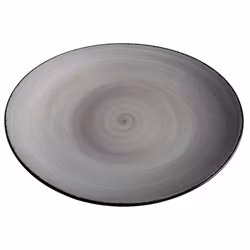 Tallrik oval handmålat beige 30,5cm