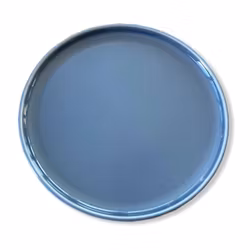 Tallrik flat rund gråblå 17,5cm