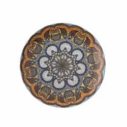 Tallrik flat rund Mandala B 20cm