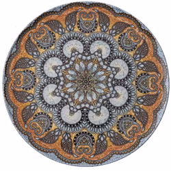 Tallrik flat rund Mandala B 32cm