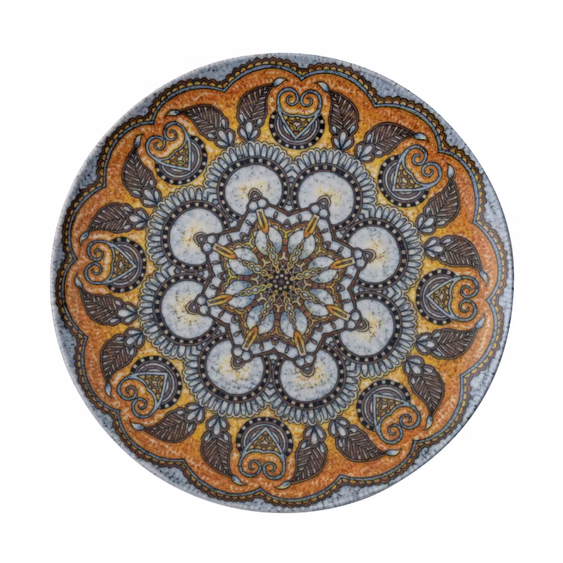 Tallrik flat rund Mandala B 27,5cm
