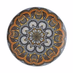 Tallrik flat rund Mandala B 27,5cm