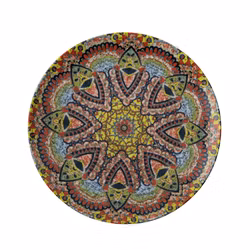 Tallrik flat rund Mandala C 27,5cm