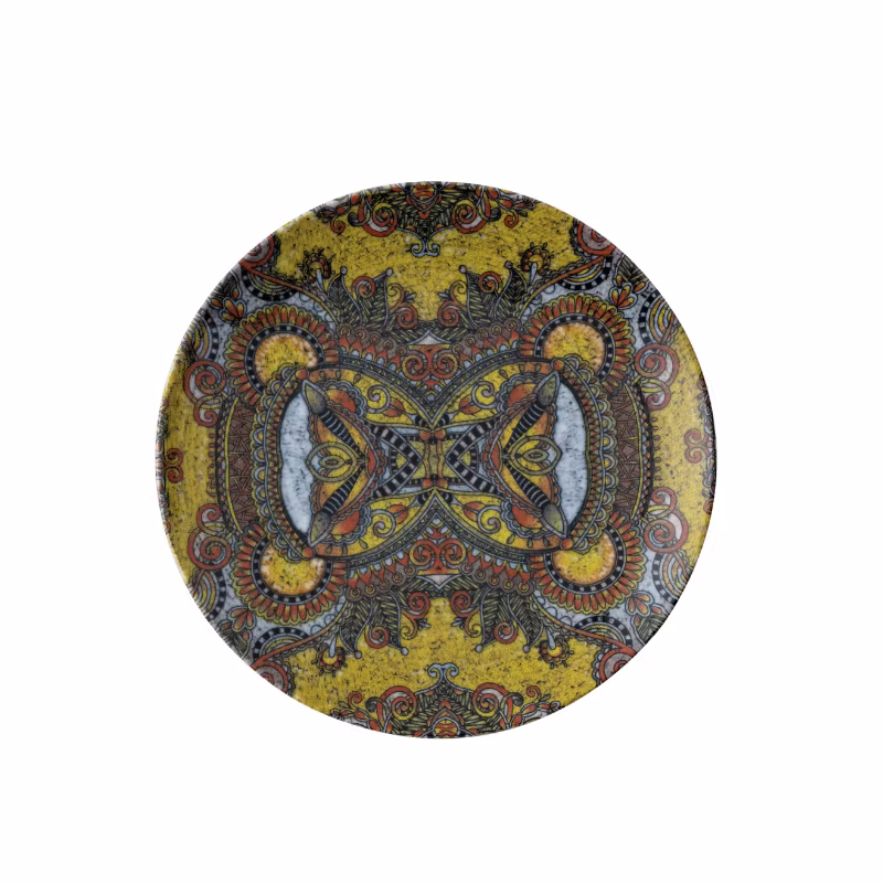 Tallrik flat rund Mandala D 20cm