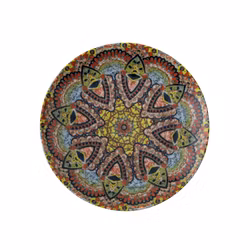 Tallrik flat rund Mandala C 20cm