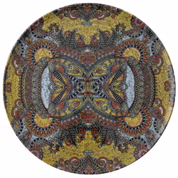 Tallrik flat rund Mandala D 32cm