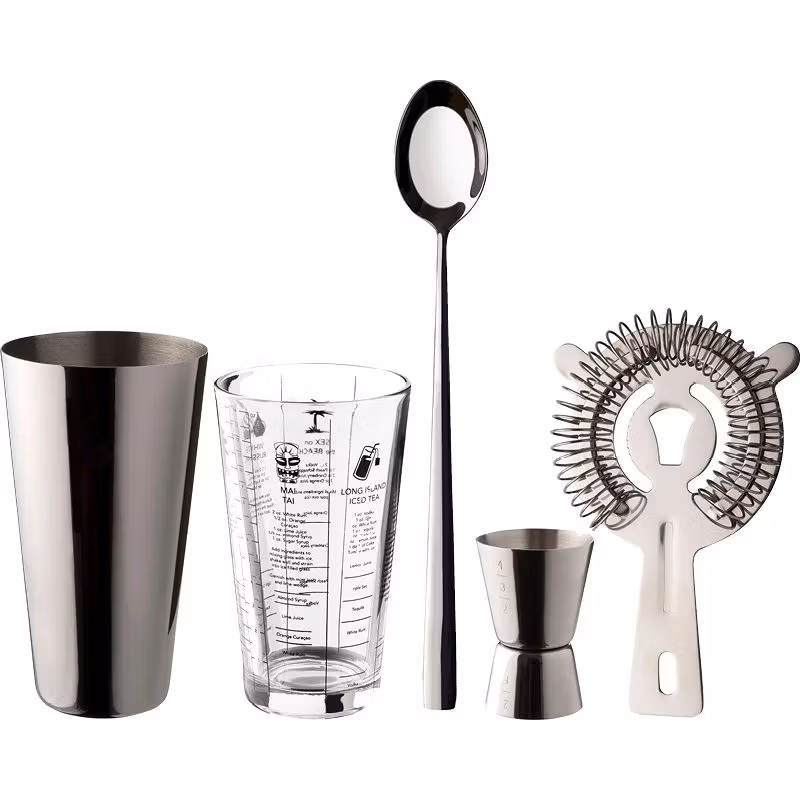 Dolan Barset Boston shaker 7 dl mätglas 2-4 cl drinksil sked