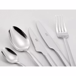 Victoria Bestickset 60 delar slät kniv gaffel sked kaffesked grillkniv