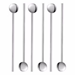 Tor Coctailsked med sugrör 6-pack längd 20 cm