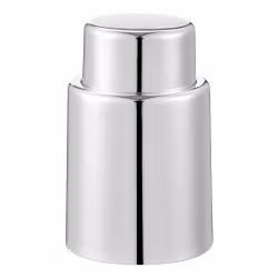 Pump it Vinförslutare silver med inbyggd vakuum pump