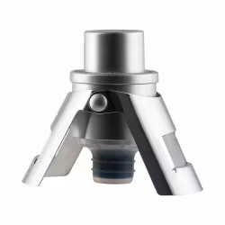 Pump it Champagneförslutare silverfärgad med inbyggd luftpump