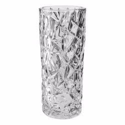 Elegant Vas rund glas höjd 24,5 cm