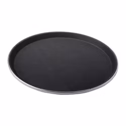 Sigrid Serveringsbricka rund svart antislip 35,5 cm