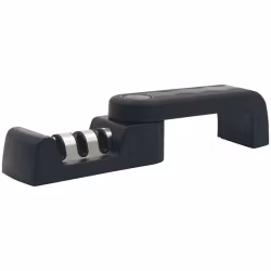 Saga Knivslip hopfällbar svart kermisk, karbid, diamantsten 14 cm