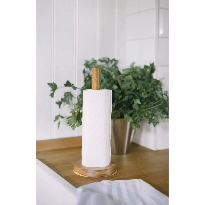 Paula Pappersrullehållare akacia trä 31 cm