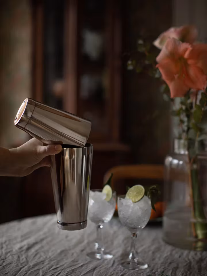 Bora Boston Shaker rostfritt stål 500+700 ML