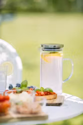 Kay Tillbringare glas lock rostfritt stål 1,3 liter höjd 22 cm