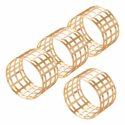 Servina Servettringar 4 pack förmässingad Dia 4,5*3 cm