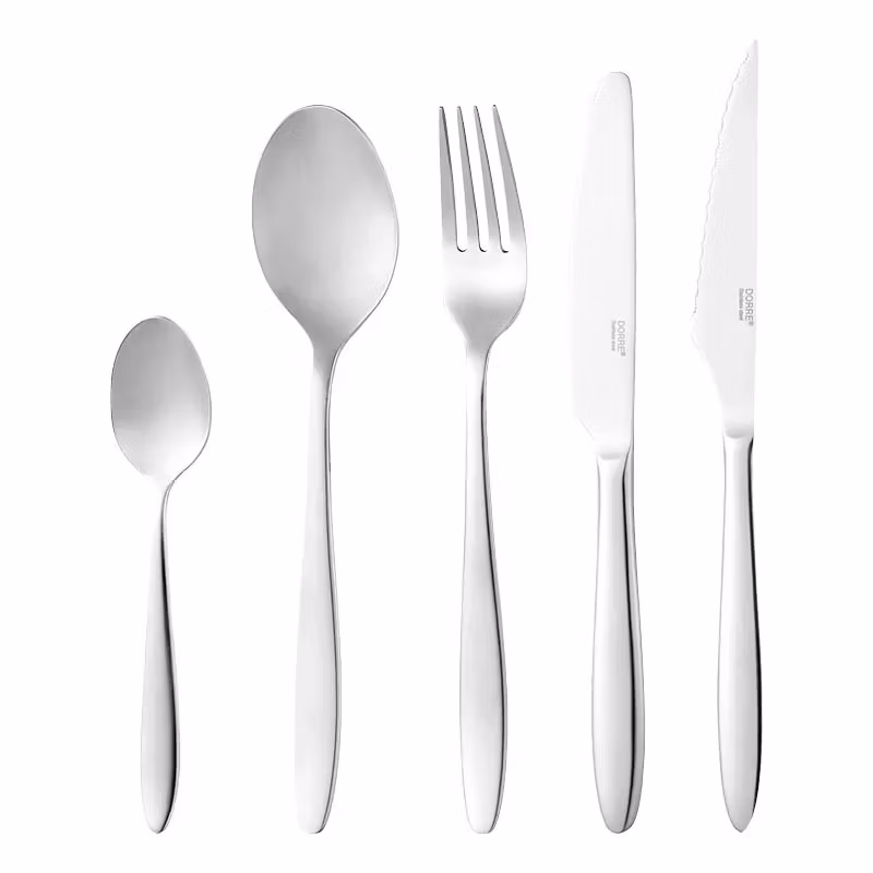 Estrid Bestickset 30 delar slät kniv gaffel sked kaffesked grillkniv