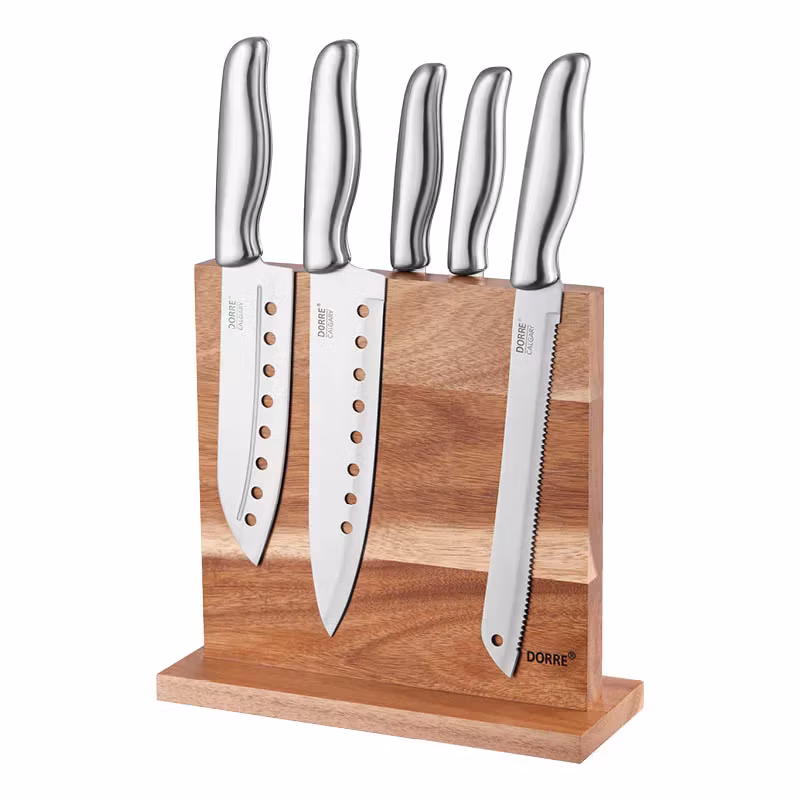 Kaya Knivställ två sidor magnet Akacia 24*10*2