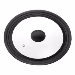 Una Universallock svart silikon runt glas 24,26, 28 cm