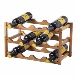 Varo Vinställ 44,2*23,5*28 cm akacia trä 12 flaskor
