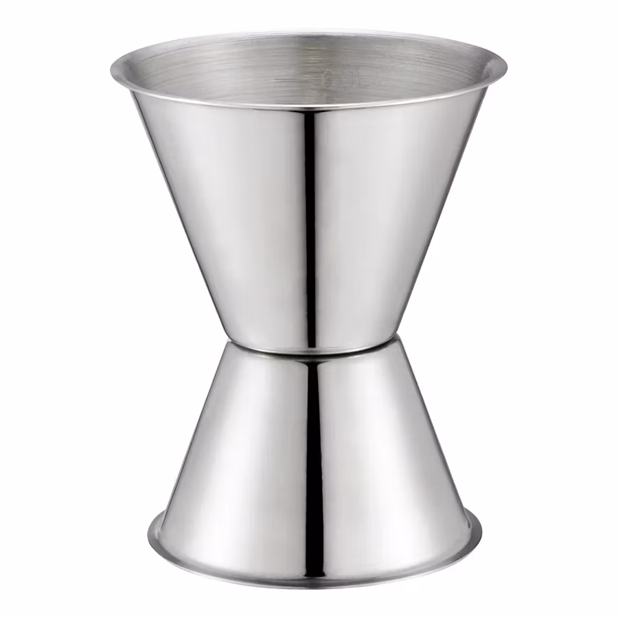 Maya Mätglas i rostfritt vändbart 4-6 cl Ø6,6 cm H:8,2cm