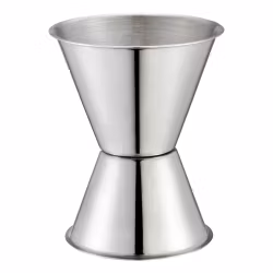 Maya Mätglas i rostfritt vändbart 4-6 cl Ø6,6 cm H:8,2cm