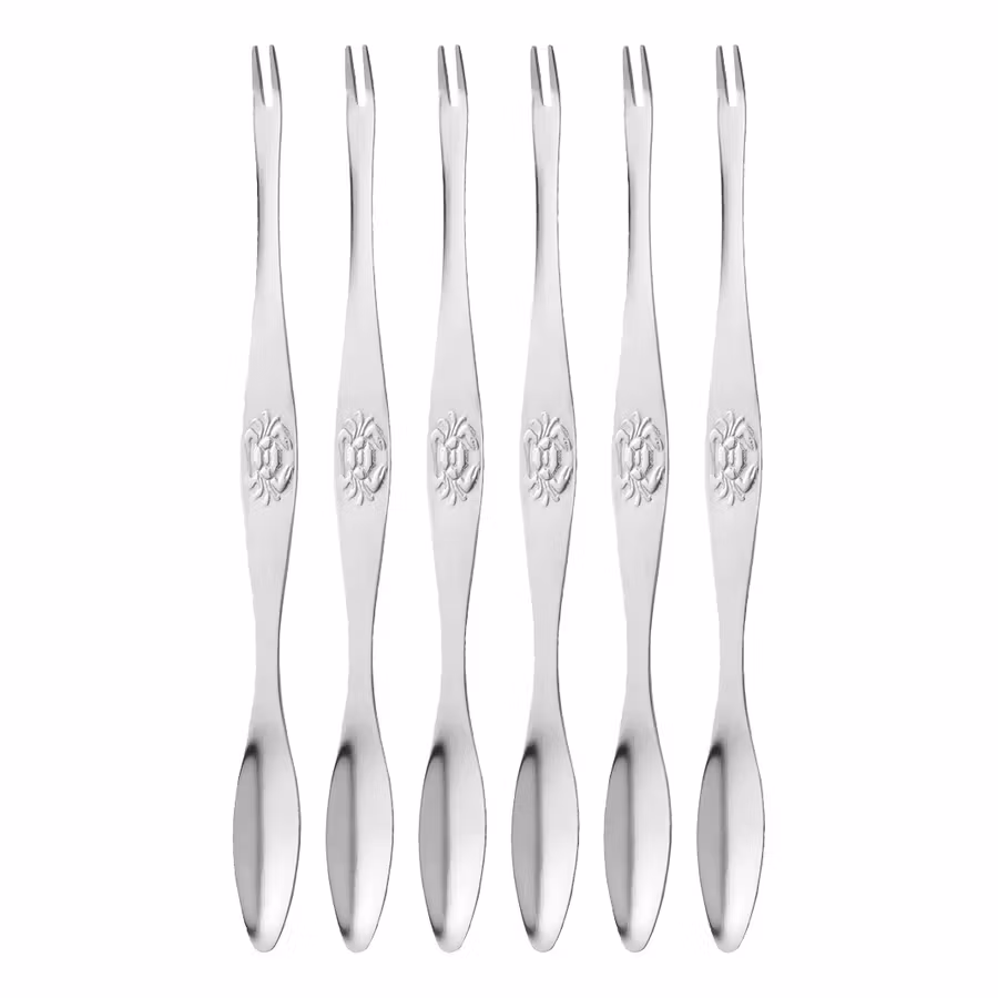 Skai Skaldjursgaffel 6 st rostfritt stål 16,5 cm