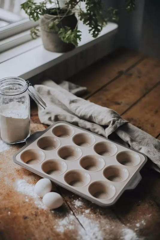 Cookie Muffinsform 12 kupformer Ø7 H:3 cm rektangulär 39,5*26,5*3 cm