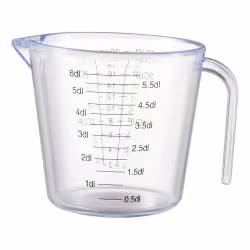 Mila Måttbägare 0,5-6 dl plast 14,5*11,5*11 cm