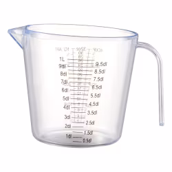 Mila Måttbägare 0,5dl - 1 liter plast 18*13,5*13,5 cm